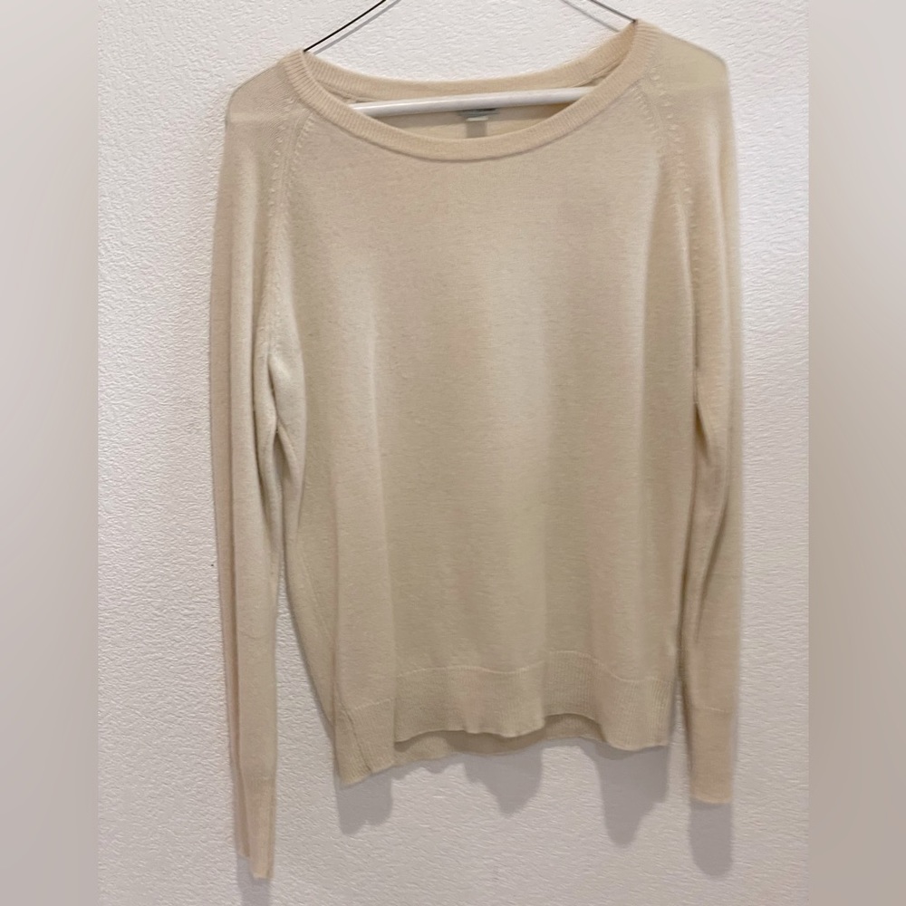 Cream Halogen cashmere sweater